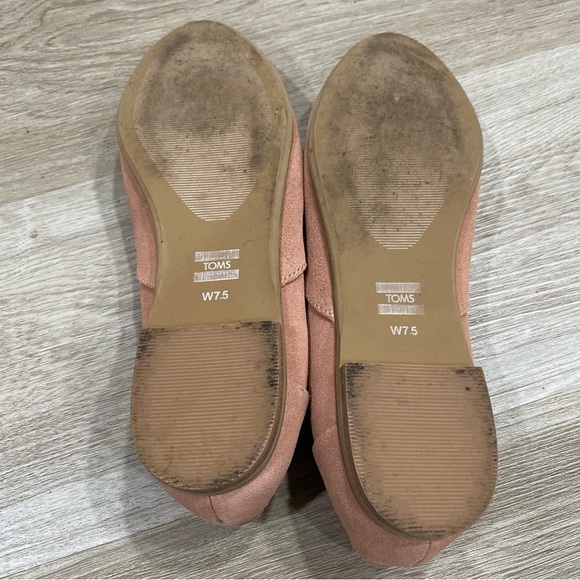 TOMS Jutti Neat Pink Suede Ballet Flats - Picture 9 of 11